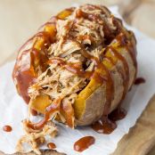 Pulled Pork Stuffed Sweet Potato