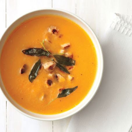 Butternut Squash Soup With Chicken Sausage