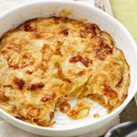 Caramelized Onion & Potato Flan