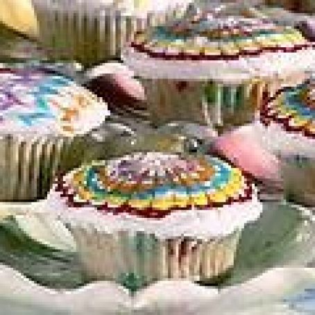 Tie-Dyed Cupcakes