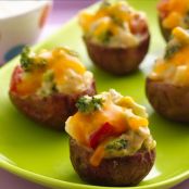 Twice Baked Broccoli and Cheese Potato Bites