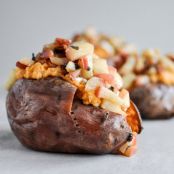 Apple Bacon Stuffed Sweet Potatoes