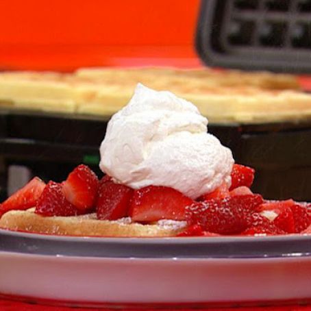 Strawberry Shortcake Waffles
