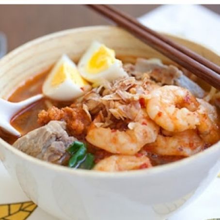 Penang Hokkien Mee(Prawn Noodle Soup)