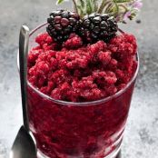 Blackberry and Ginger Granita