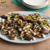 Grilled Eggplant and Goat Cheese Salad