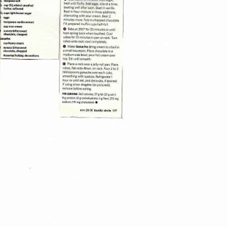 MINI CHOCOLATE CAKES