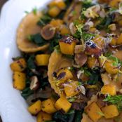 Hazelnut and Chard Ravioli Salad