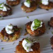 Mini Crab Cakes w/ Cilantro Lime Sauce