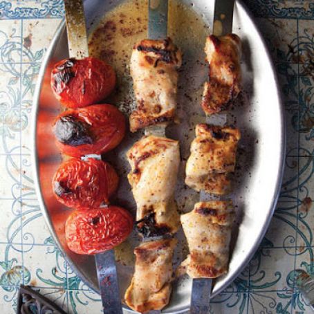 Jujeh Kebab, Spiced Chicken & Tomato Kebabs