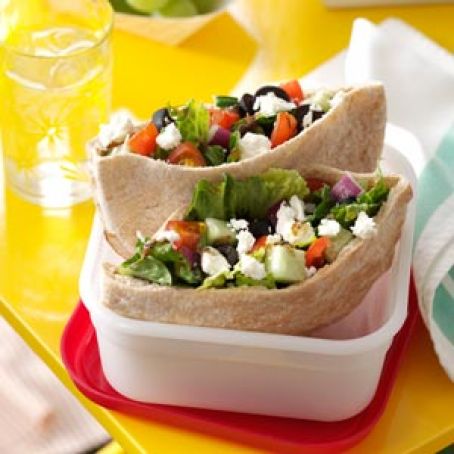 Mediterranean Vegetable Pitas Recipe