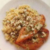 Chicken with goat cheese vinaigrette