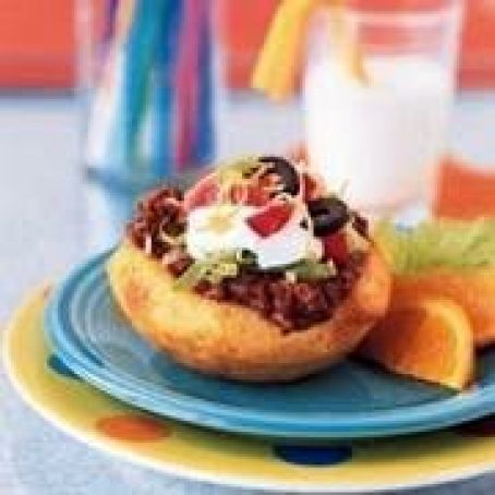 Cheesy Sloppy Jose Beefy Taco Cups