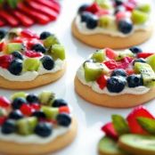 Sugar Cookie Fruit Pizzas