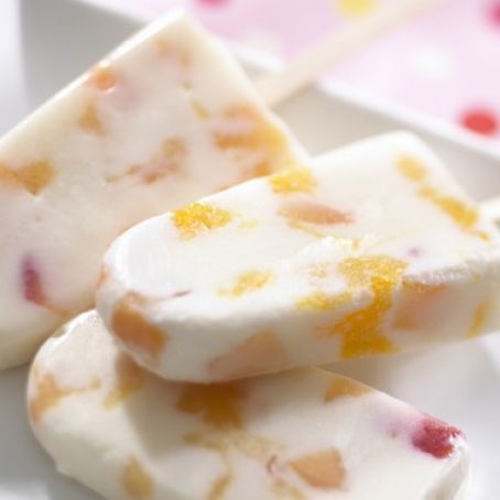 Peaches and Cream Pops