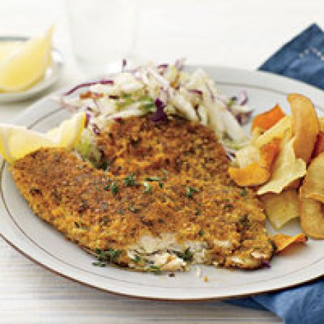 Cracker-and-Parmesan-Crusted Fish Fillets