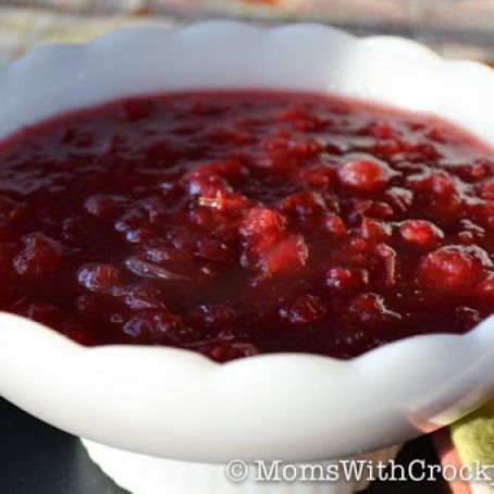 Crock Pot Cranberry Sauce