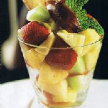 Best Fruits with Mint Tea Syrup