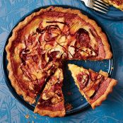 Caramelized-Apple Custard Tart with a Rye Crust