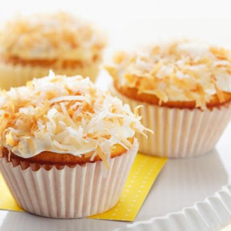 Lemon-Filled Coconut Cupcakes