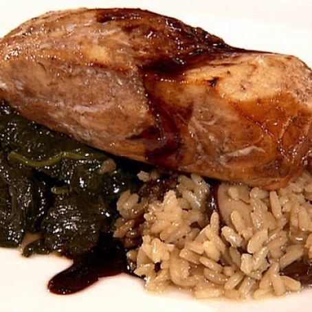 HALIBUT WITH BALSAMIC GLAZE  {giada}