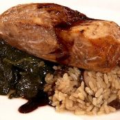 HALIBUT WITH BALSAMIC GLAZE  {giada}