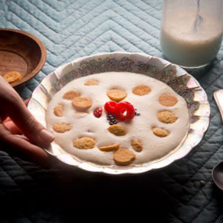 Buttermilk Soup with Biscuits (needs chill time)