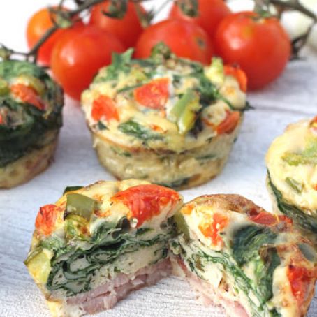 Spinach and Bacon Egg Muffins