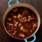 Spicy Pork Stew with Peppers and Potatoes