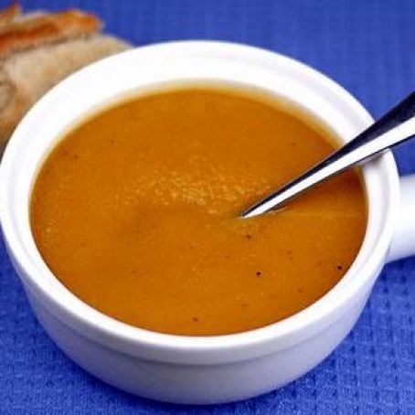 Roasted Butternut Squash and Sweet Potato Soup