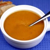 Roasted Butternut Squash and Sweet Potato Soup