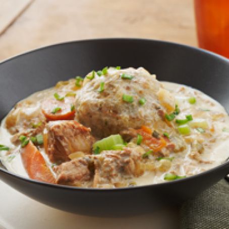Slow-Cooked Pork Stew with Dumplings