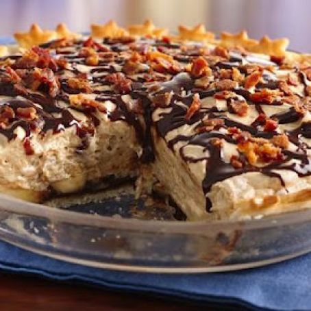 Chocolate-Peanut Butter Pie with Bacon