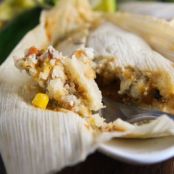 Green Chili & Lentil Tamales~Vegan