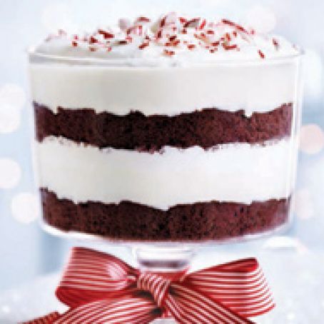 Candy Cane Red Velvet Trifle