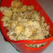 Cauliflower Roasted with Garlic and Sweet Basil