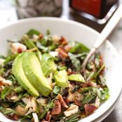 Chicken Bacon Avocado Salad with Roasted Asparagus