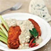 Buffalo Baked Chicken with Gorgonzola Cream Sauce