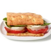 Almost-Famous Tomato, Basil and Mozzarella Flatbread Sandwiches