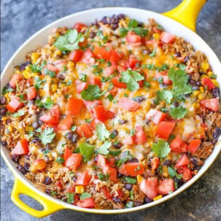 One Pot Mexican Beef and Rice Casserole