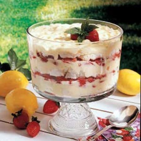 Strawberry Lemon Trifle