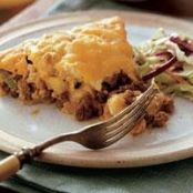 Impossibly Easy BBQ Beef Pie