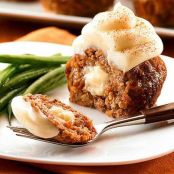 Meatloaf Cupcakes with Mashed Potato Frosting