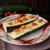 Zucchini Boats – Tomato Basil & Cheese