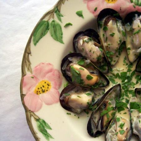 Mussels in Cream Sauce