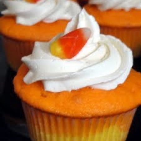 Candy Corn Cupcakes