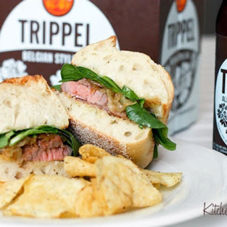 Beer Marinated Tri-Tip Steak Sandwiches