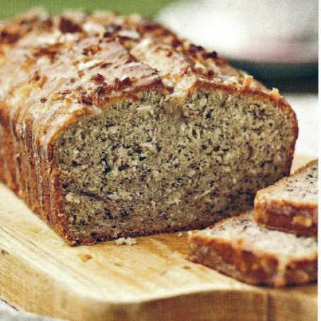 Coconut Banana Bread with Lime Glaze