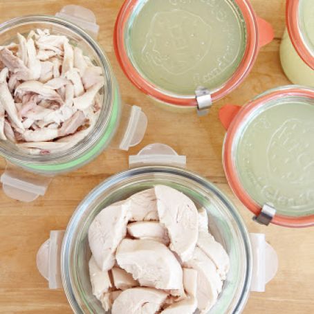 Chicken (poached in a slow cooker)