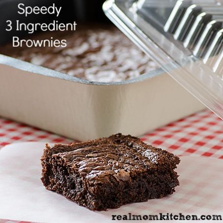 Speedy 3 Ingredient Brownies